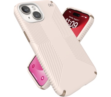 Speck Presidio2 Grip Apple iPhone 15 Bleached Bone - with Microban