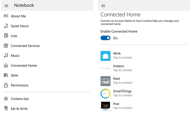 Cortana Connected Home