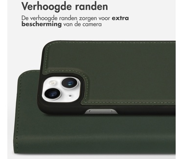 Accezz Premium Leather 2 in 1 Wallet Bookcase iPhone 14 Plus - Groen