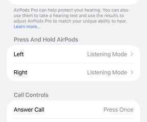 Apple AirPods Pro 3-instellingen