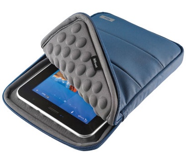 Trust Nylon Anti-Shock bubble sleeve for 7" tablets - blue