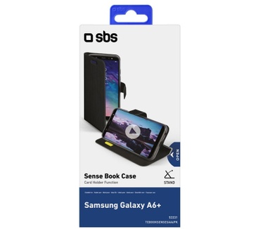 SBS Book Sense (Samsung Galaxy A6+) Zwart