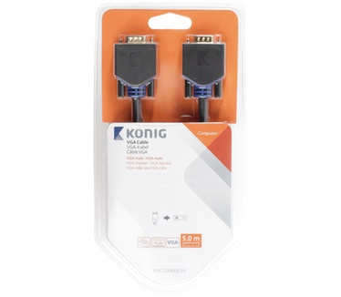 Konig VGA male/VGA male, 5 m