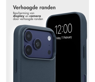 Accezz Leather Bookcase 2-in-1 met MagSafe voor de Apple iPhone 18 Pro Max / 17 Pro Max - Nightfall Blue