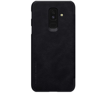 Nillkin Qin PU Leather Book Case - Samsung Galaxy A6 Plus - Zwart  Zwart