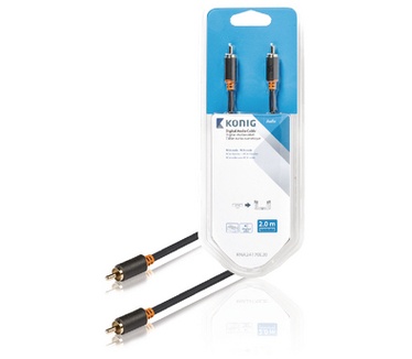 Konig 2 m, RCA male/RCA male