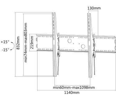 Newstar Flatscreen Wall Large Displays (tiltable)