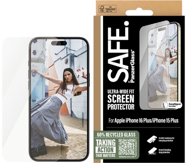 PanzerGlass SAFE by PG Scrn iPhone 16 6.7Inch UWF