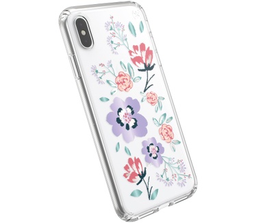 Speck Presidio Clear + Print Apple iPhone XS Max Canopyfloral Lavender/Clear