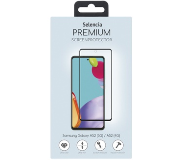 Selencia Gehard Glas Premium Screenprotector Samsung Galaxy A52(s) (5G/4G) / A53 - Zwart