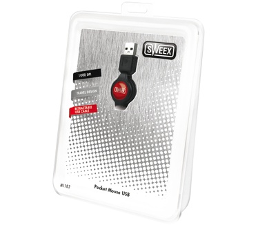 Sweex Pocket Mouse USB rood