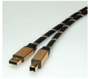 Roline GOLD USB 2.0 kabel, type A-B 1,8m