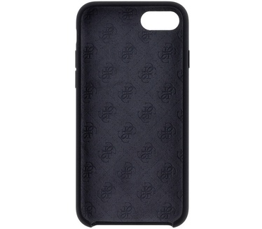 Guess Silicone Logo HardCase voor Apple iPhone 7/8 (4.7") - Zwart  Zwart