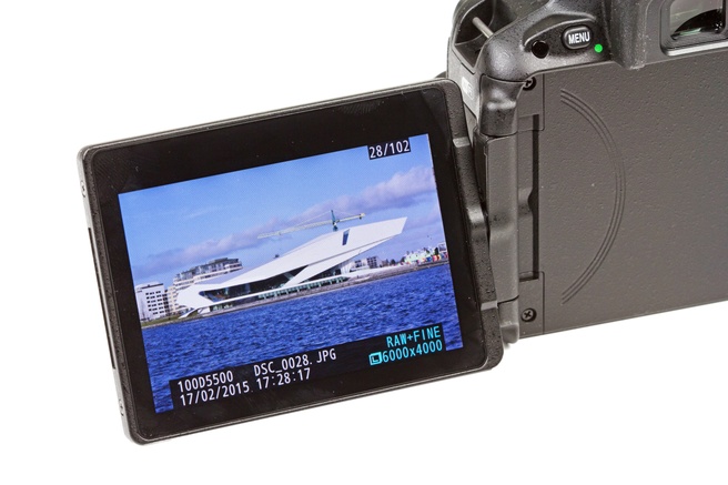 D5500 scherm