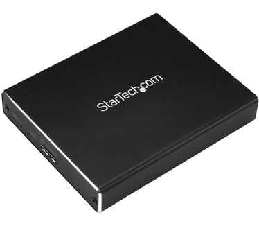 Startech.com Dubbele sleuf schijfbehuizing voor M.2 NGFF SATA SSDs USB 3.1 (10Gbps) RAID