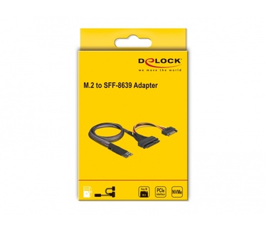 Delock M.2 Key M to U.2 SFF-8639 NVMe Adapter with 50 cm cable Zwart