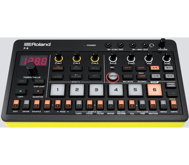 Roland P-6 Creative Sampler AIRA Compact | Granulaire geluidscreatie | Een krachtige sequencer | Geïntegreerd toetsenbord | Aangepaste lussen | Ingebouwde microfoon | Effectknoppen | USB-C-aansluiting