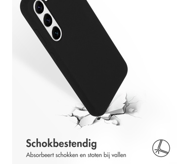 Accezz Liquid Silicone Backcover Samsung Galaxy S23 - Zwart