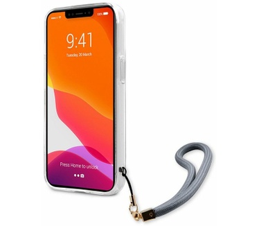 Guess Marble Stripe Back Case - Apple iPhone 13 (6.1") - Blauw Blauw