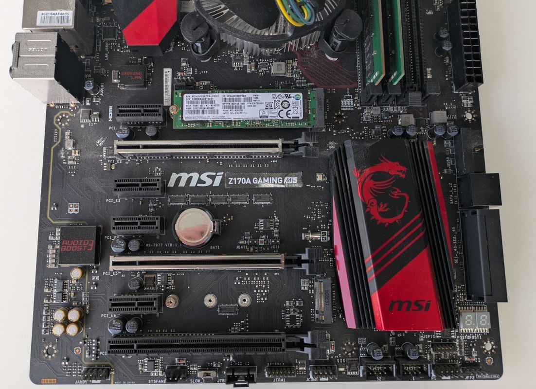 MSI Z170A Gaming M5 | Intel i5-6500 | 8GB RAM | M.2 SSD aangeboden