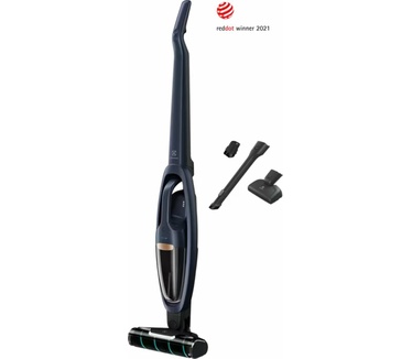 Electrolux Well Q71-P52IB, draadloze stofzuiger, 2-in-1, borstel voor harde vloeren, glanseffect + gevoerde oppervlakken, tot 50 minuten looptijd, extreme bediening, WQ71-P52IB, indigo