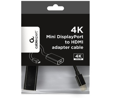 Gembird A-mDPM-HDMIF4K-01 Zwart