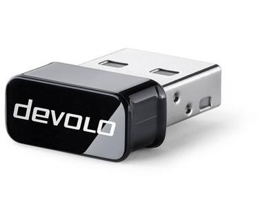 Devolo WiFi Stick ac. Verbindingstechnologie: Draadloos, Hostinterface: USB, Interface: WLAN. Overdrachtssnelheid (max): 433 Mbit/s, Bandbreedte: 5 GHz. Netwerkstandaard: IEEE 802.11a, IEEE 802.11ac, IEEE 802.11n, Modulatie: OFDM, Maximale afstand: 300 m.
