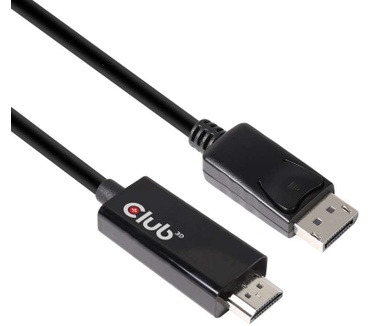Club 3D DisplayPort 1.4 Cable to HDMI 2.0b Active Adapter Male/Male 2m Zwart