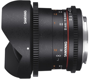 Samyang Optics 8mm T3.8 VDSLR UMC Fish-eye CS II