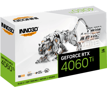Inno3D GeForce RTX 4060 Ti 16GB TWIN X2 OC White