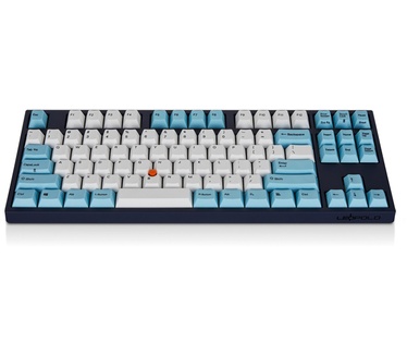 Leopold FC750RS StickPoint MX brown US White/blue keycaps / Navy Case