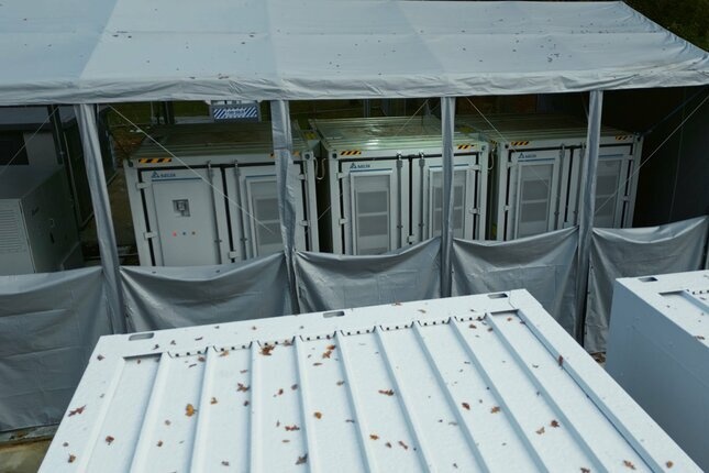 Het batterijpakket op de TU Eindhoven-campus