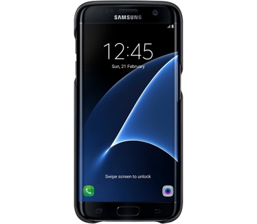 Samsung Galaxy S7 edge Leather Cover (Galaxy S7 Edge) Zwart