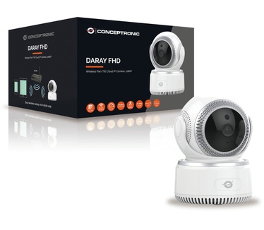 Conceptronic DARAY FHD Wireless Pan/Tilt Cloud IP Camera, 1080P