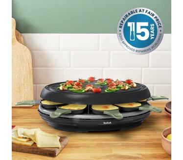 Tefal RE31E8 Raclette Neo Deco Eco Design RE31E8 8-persoons gourmetstel