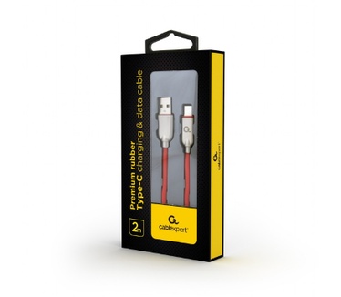 Cablexpert CC-USB2R-AMCM-2M-R Rood