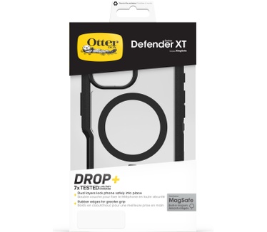 Otterbox Defender Series XT Clear voor MagSafe voor iPhone 16, Dark Side