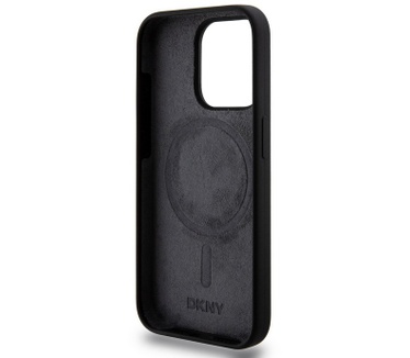 DKNY Silicone Arch Logo Back Case - iPhone 15 Pro (6.1") - Zwart Zwart