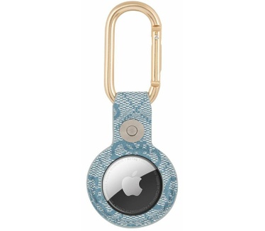Guess 4G PU Leather Case voor Apple AirTag - Blauw