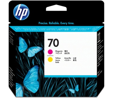 HP 70 Magenta and Yellow Printhead