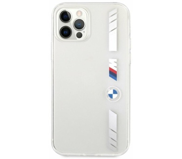 BMW M-Line Silver Stripes - iPhone 12/12 Pro (6.1") Transparant Transparant