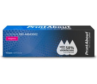 PrintAbout Huismerk OKI 44643002 Toner Magenta
