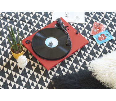 Bigben Interactive Rode platenspeler met 33, 45 en 78 rpm