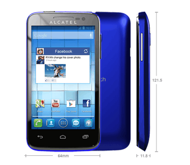 Alcatel One Touch M'Pop (OT-5020D) Blauw