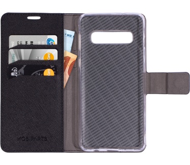 Mobiparts Saffiano Wallet Case Samsung Galaxy S10 Black