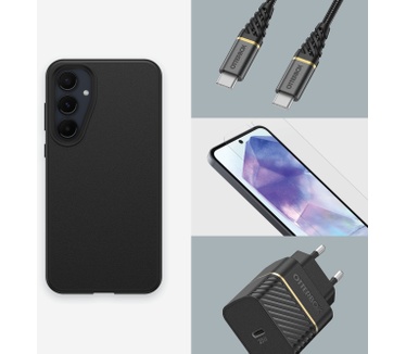 Otterbox React Series Case voor Galaxy A55 5G, Black (Galaxy A55 5G) Zwart