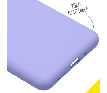 Accezz Liquid Silicone Backcover Samsung Galaxy S20 Ultra - Paars