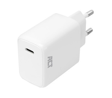 ACT AC2100 - Compacte USB-C-oplader 20W voor snel opladen