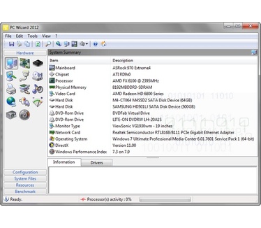 PC Wizard 2012 screenshot (481 pix)