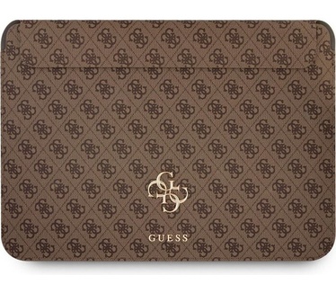 Guess 4G Metal Laptop Sleeve voor o.a. Notebooks (13") - Bruin Bruin